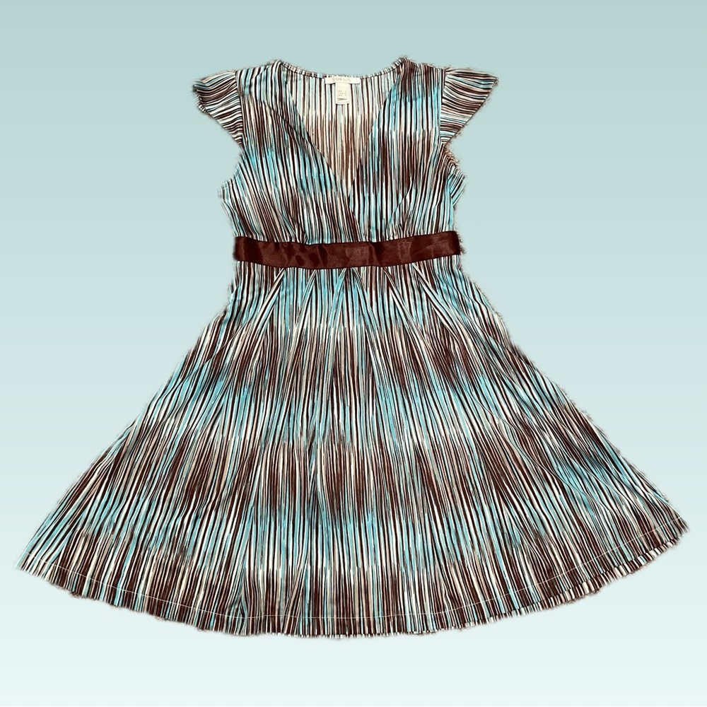 MANGO silky smooth babydoll patterned mini dress, like new, XS
